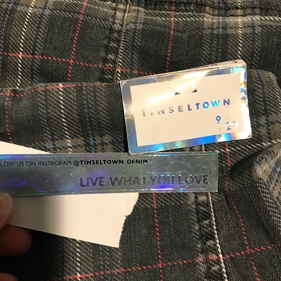 Tinseltown Plaid Skirt size 9 NWT - Picture 4 of 7